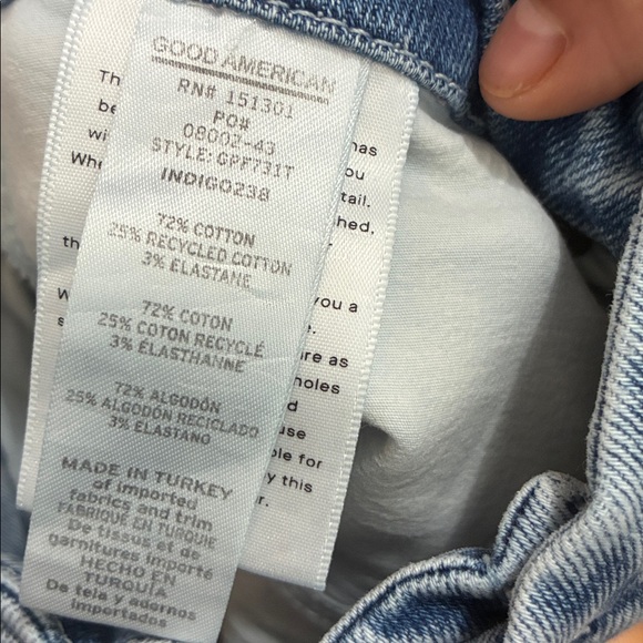 GOOD AMERICAN CLASSIC BOOTCUT JEANS indigo 238 size 14/32 - Picture 4 of 11
